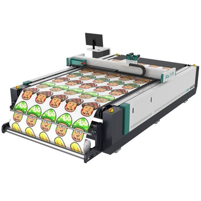 digital flatbed auto-feeding paper box cut plotter corrugated cardboard Honeycomb Board cutting machine