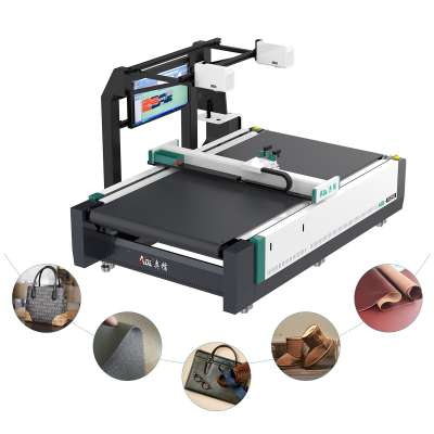 AOL speed adjustable round blade leather cutter Multilayer fabric knife cutting machine